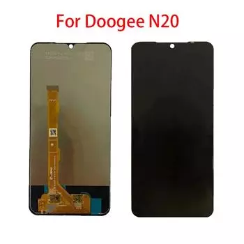 ЖК-экран для Doogee N20, ЖК-дисплей, дигитайзер сенсорного экрана, полная замена в сборе чёрный