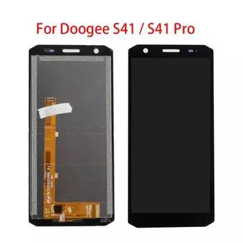 ЖК-экран для Doogee S41 Pro, ЖК-дисплей, дигитайзер сенсорного экрана, полная замена в сборе S41 чёрный