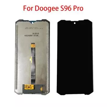 ЖК-экран для Doogee S96 Pro, ЖК-дисплей, дигитайзер сенсорного экрана, полная замена в сборе чёрный