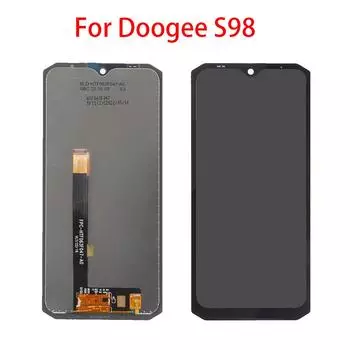 ЖК-экран для Doogee S98, ЖК-дисплей, дигитайзер сенсорного экрана, полная замена в сборе чёрный