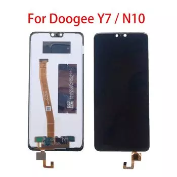 ЖК-экран для Doogee Y7 N10, ЖК-дисплей, дигитайзер сенсорного экрана, полная замена в сборе чёрный