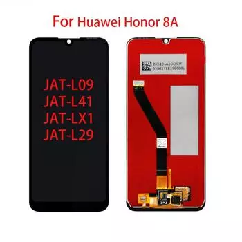 ЖК-экран для Huawei Honor 8A JAT-L09 L41 LX1 L29, ЖК-дисплей, дигитайзер сенсорного экрана, полная сборка For Honor 8A чёрный