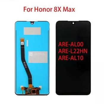 ЖК-экран для Huawei Honor 8X Max ARE-AL00 L22HN AL10, ЖК-дисплей, дигитайзер сенсорного экрана, полная сборка чёрный