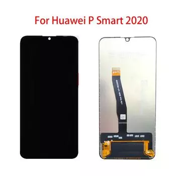 ЖК-экран для Huawei P Smart 2020, ЖК-дисплей, дигитайзер сенсорного экрана, полная сборка, запасная часть чёрный