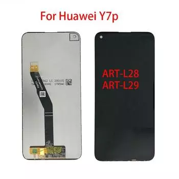 ЖК-экран для Huawei Y7P ART-L28 L29, ЖК-дисплей, дигитайзер сенсорного экрана, полная замена в сборе чёрный
