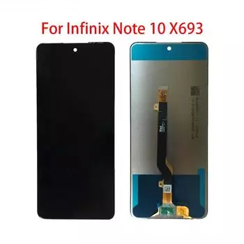 ЖК-экран для Infinix Note 10 X693, ЖК-дисплей, дигитайзер сенсорного экрана, полная замена в сборе чёрный