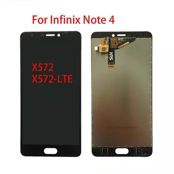 ЖК-экран для Infinix Note 4 X572, ЖК-дисплей, дигитайзер сенсорного экрана, полная замена в сборе чёрный
