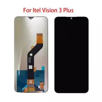 ЖК-экран для Itel Vision 3 Plus, ЖК-дисплей, дигитайзер сенсорного экрана, полная сборка, запасная часть чёрный