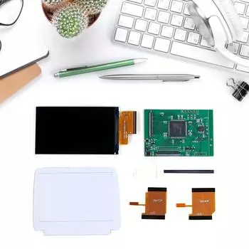 ЖК-экран для консолей V5, сменная подсветка, адаптеры для ЖК-экрана, набор пластин для игровых консолей, ремонтный комплект