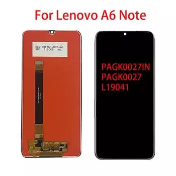 ЖК-экран для Lenovo A6 Note L19041, ЖК-дисплей, дигитайзер сенсорного экрана, полная замена в сборе чёрный