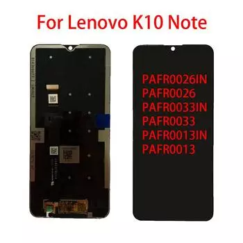 ЖК-экран для Lenovo K10 Note, ЖК-дисплей, дигитайзер сенсорного экрана, полная замена в сборе чёрный