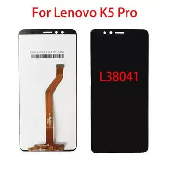 ЖК-экран для Lenovo K5 Pro L38041, ЖК-дисплей, дигитайзер сенсорного экрана, полная замена в сборе чёрный