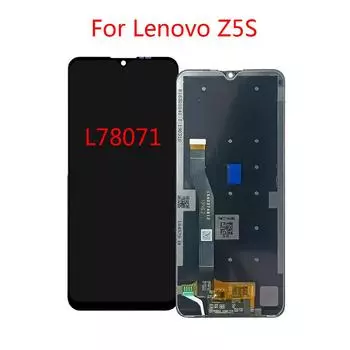 ЖК-экран для Lenovo Z5s L78071, ЖК-дисплей, дигитайзер сенсорного экрана, полная сборка, запасная часть чёрный