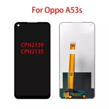 ЖК-экран для Oppo A53s CPH2127 CPH2131, ЖК-дисплей, дигитайзер сенсорного экрана, полная замена в сборе чёрный