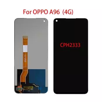 ЖК-экран для Oppo A96 4G CPH2333, ЖК-дисплей, дигитайзер сенсорного экрана, полная сборка, запасная часть чёрный