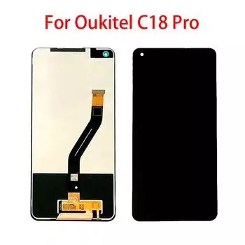 ЖК-экран для Oukitel C18 Pro, ЖК-дисплей, дигитайзер сенсорного экрана, полная замена в сборе чёрный