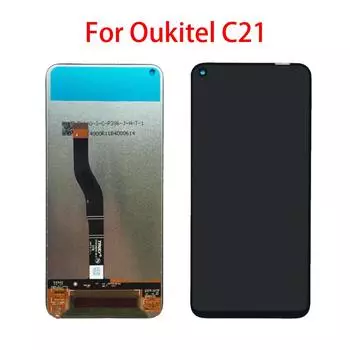 ЖК-экран для Oukitel C21, ЖК-дисплей, дигитайзер сенсорного экрана, полная замена в сборе чёрный