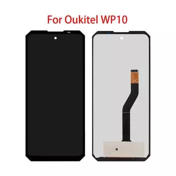 ЖК-экран для Oukitel WP10, ЖК-дисплей, дигитайзер сенсорного экрана, полная сборка, запасная часть чёрный