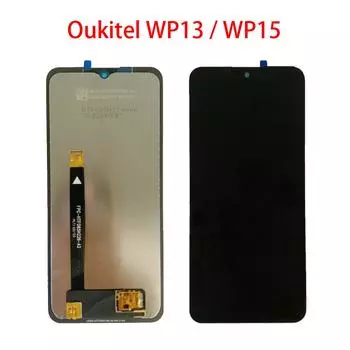 ЖК-экран для Oukitel WP13 WP15, ЖК-дисплей, дигитайзер сенсорного экрана, полная замена в сборе WP15 чёрный