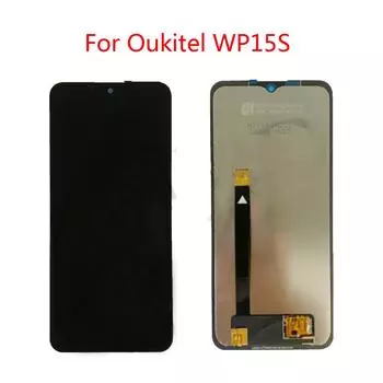 ЖК-экран для Oukitel WP15S, ЖК-дисплей, дигитайзер сенсорного экрана, полная сборка, запасная часть чёрный