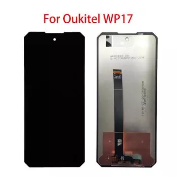 ЖК-экран для Oukitel WP17, ЖК-дисплей, дигитайзер сенсорного экрана, полная замена в сборе чёрный