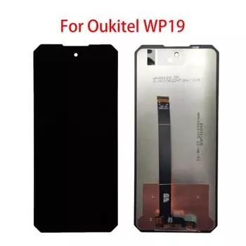ЖК-экран для Oukitel WP19, ЖК-дисплей, дигитайзер сенсорного экрана, полная замена в сборе чёрный