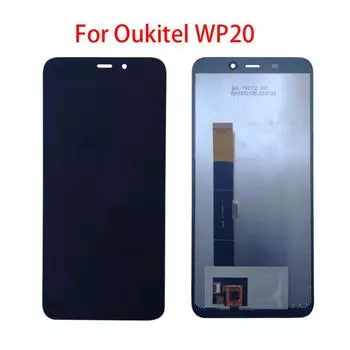ЖК-экран для Oukitel WP20, ЖК-дисплей, дигитайзер сенсорного экрана, полная замена в сборе чёрный