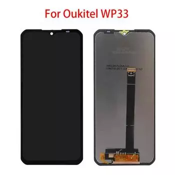 ЖК-экран для Oukitel WP33 Pro, ЖК-дисплей, дигитайзер сенсорного экрана, полная замена в сборе чёрный