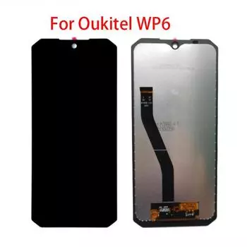 ЖК-экран для Oukitel WP6, ЖК-дисплей, дигитайзер сенсорного экрана, полная замена в сборе чёрный
