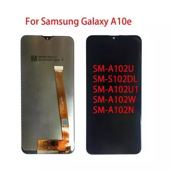 ЖК-экран для Samsung Galaxy A10E A102 A102F A102U, замена преобразователя сенсорного экрана в сборе с ЖК-дисплеем чёрный