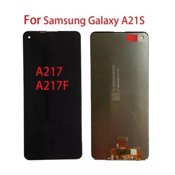ЖК-экран для Samsung Galaxy A21S A217 A217F, ЖК-дисплей, дигитайзер сенсорного экрана, полная замена в сборе чёрный