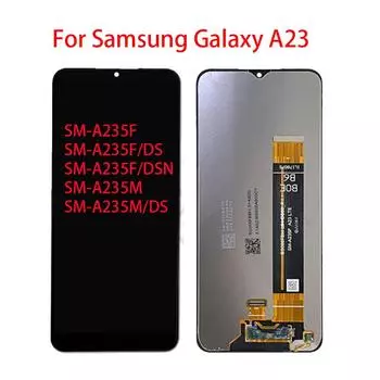ЖК-экран для Samsung Galaxy A23 A235F, замена преобразователя сенсорного экрана в сборе с ЖК-дисплеем чёрный