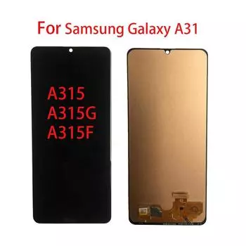 ЖК-экран для Samsung Galaxy A31 A315 A315F A315G ЖК-дисплей с дигитайзером сенсорного экрана, полная сборка TFT чёрный