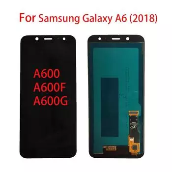 ЖК-экран для Samsung Galaxy A6 2018 A600 A600F A600G ЖК-дисплей с дигитайзером сенсорного экрана в полной сборке TFT чёрный