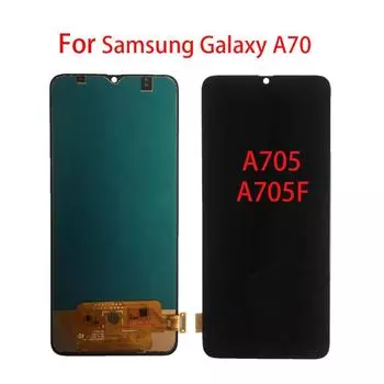 ЖК-экран для Samsung Galaxy A70 A705 A705F, сменный преобразователь сенсорного экрана в сборе, ЖК-дисплей TFT чёрный