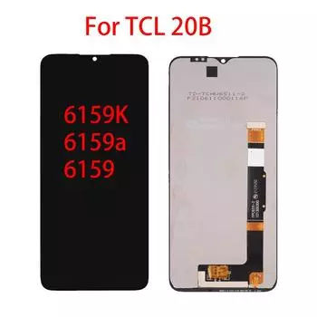 ЖК-экран для TCL 20B 6159K 6159a 6159, ЖК-дисплей, дигитайзер сенсорного экрана, полная замена в сборе чёрный