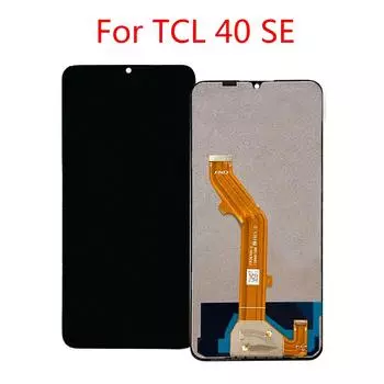 ЖК-экран для TCL 40 SE, ЖК-дисплей, дигитайзер сенсорного экрана, полная сборка, запасная часть чёрный
