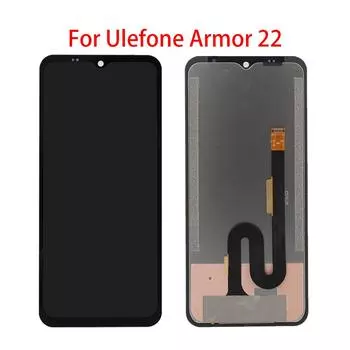 ЖК-экран для Ulefone Armor 22, ЖК-дисплей, дигитайзер сенсорного экрана, полная сборка, запасная часть чёрный