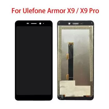 ЖК-экран для Ulefone Armor X9 Pro, ЖК-дисплей, дигитайзер сенсорного экрана, полная замена в сборе чёрный