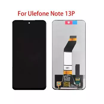 ЖК-экран для Ulefone Note 13P, ЖК-дисплей, дигитайзер сенсорного экрана, полная замена в сборе чёрный