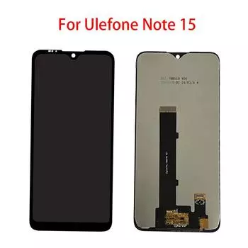 ЖК-экран для Ulefone Note 15, ЖК-дисплей, сенсорный экран, цифровой модуль, панель в сборе, запасная часть чёрный