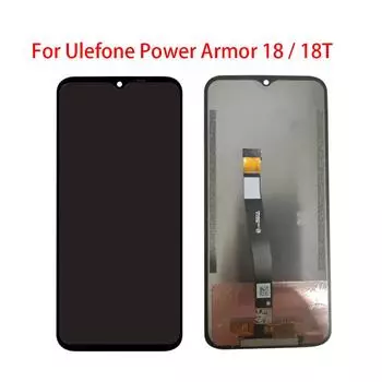 ЖК-экран для Ulefone Power Armor 18 18T, ЖК-дисплей, дигитайзер сенсорного экрана, полная замена в сборе чёрный