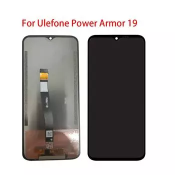 ЖК-экран для Ulefone Power Armor 19, ЖК-дисплей, дигитайзер сенсорного экрана, полная сборка, запасная часть чёрный