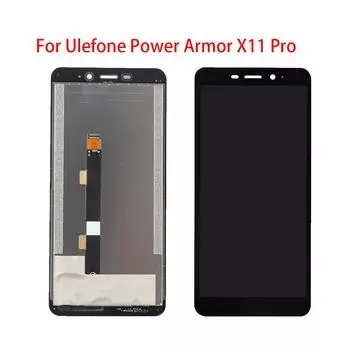 ЖК-экран для Ulefone Power Armor X11 Pro, ЖК-дисплей, дигитайзер сенсорного экрана, полная замена в сборе чёрный