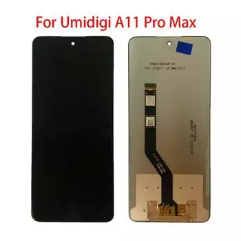 ЖК-экран для Umidigi A11 Pro Max, ЖК-дисплей, дигитайзер сенсорного экрана, полная замена в сборе чёрный