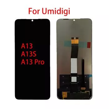 ЖК-экран для Umidigi A13/A13S/A13 Pro, ЖК-дисплей, дигитайзер сенсорного экрана, полная замена в сборе Umidigi A13 чёрный