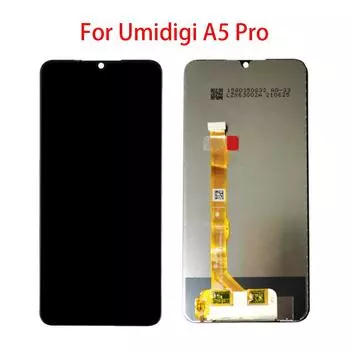 ЖК-экран для Umidigi A5 Pro, ЖК-дисплей, дигитайзер сенсорного экрана, полная сборка, запасная часть чёрный