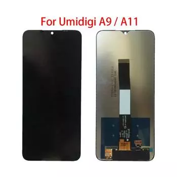 ЖК-экран для Umidigi A9 A11, ЖК-дисплей, дигитайзер сенсорного экрана, полная замена в сборе For Umidigi A9 чёрный