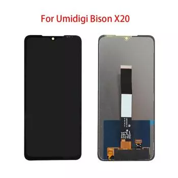 ЖК-экран для Umidigi Bison 20, ЖК-дисплей, дигитайзер сенсорного экрана, полная замена в сборе чёрный