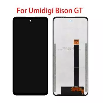 ЖК-экран для Umidigi Bison GT, ЖК-дисплей, дигитайзер сенсорного экрана, полная замена в сборе чёрный